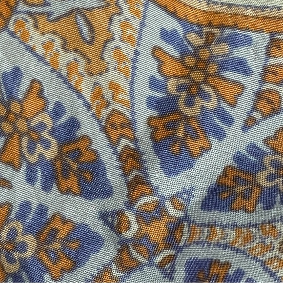 Sigrid Olsen 18W 100% silk skirt, spring colors, fully lined, side zip/button - Picture 9 of 11